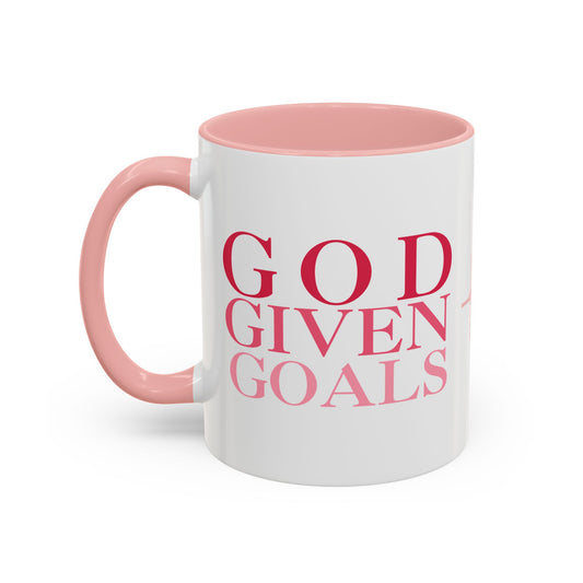 "God Given Goals" Christian Coffee Mug – Motivational Mug for Faith and Purpose