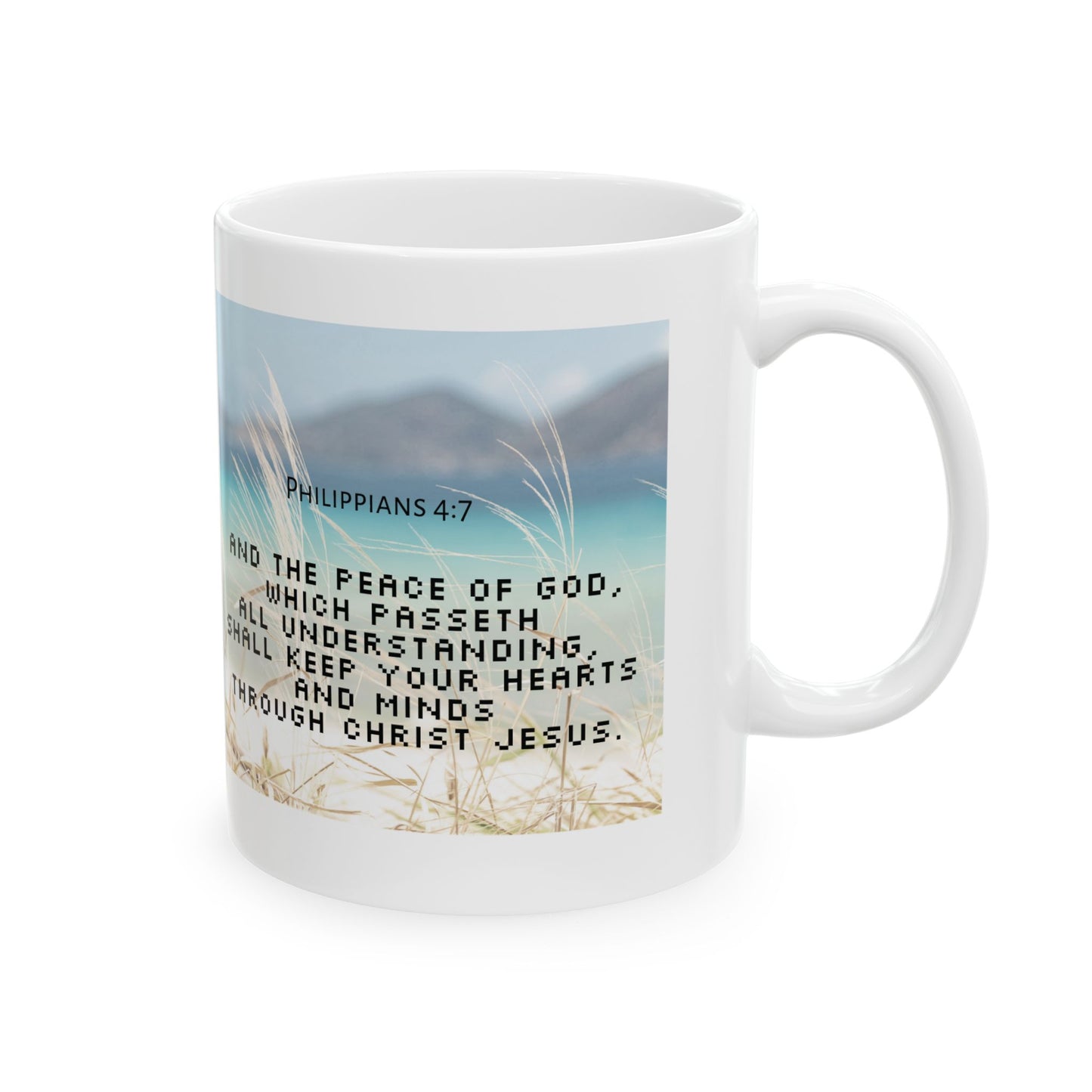 Christian Mug - Jesus Equals Peace Ceramic Mug 11oz,