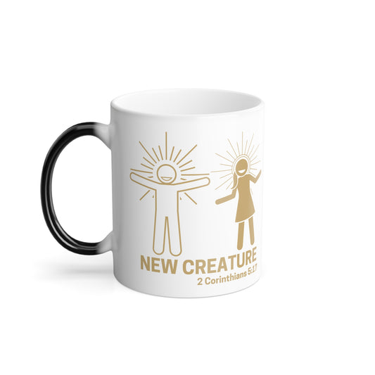 New Creature in Christ Color Morphing Mug- Corinthians 5:17 Scripture 11 oz